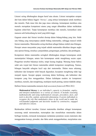 instrumen penilaian hasil belajar matematika. | PDF
