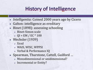 Education and Intelligence | PPTX