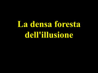 La densa foresta
dell'illusione

 