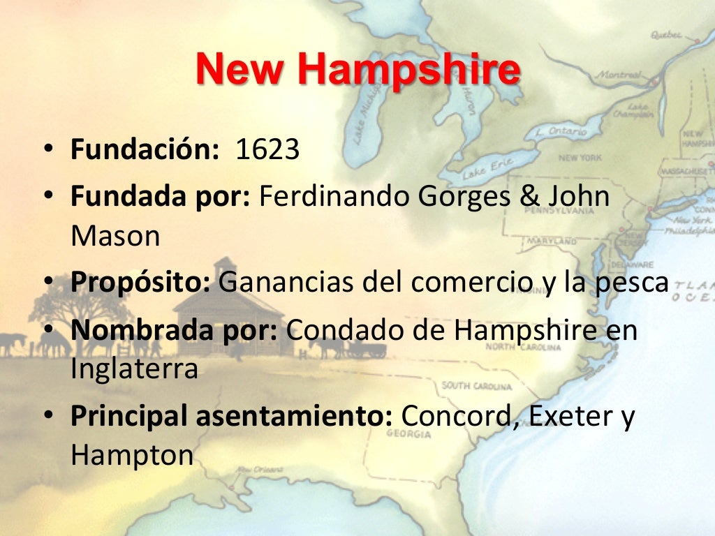 Las trece colonias inglesas de Norteamérica Las trece colonias inglesas de Norteamérica