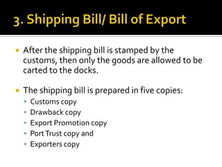 Documents required for exports in India | PPT
