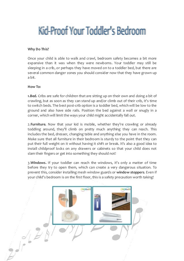 Kid Proof Your Toddler's Bedroom, things you should know to protect