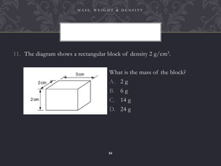 Mass, Weight and Density | PPTX