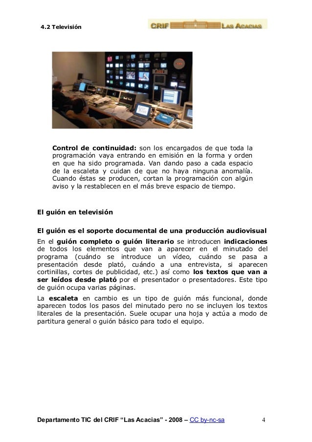 La Televisión Estructura, Géneros y Programación