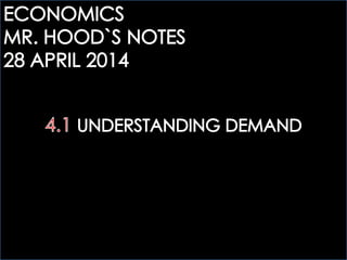 ECOGOV: 4.1 UNDERSTANDING DEMAND