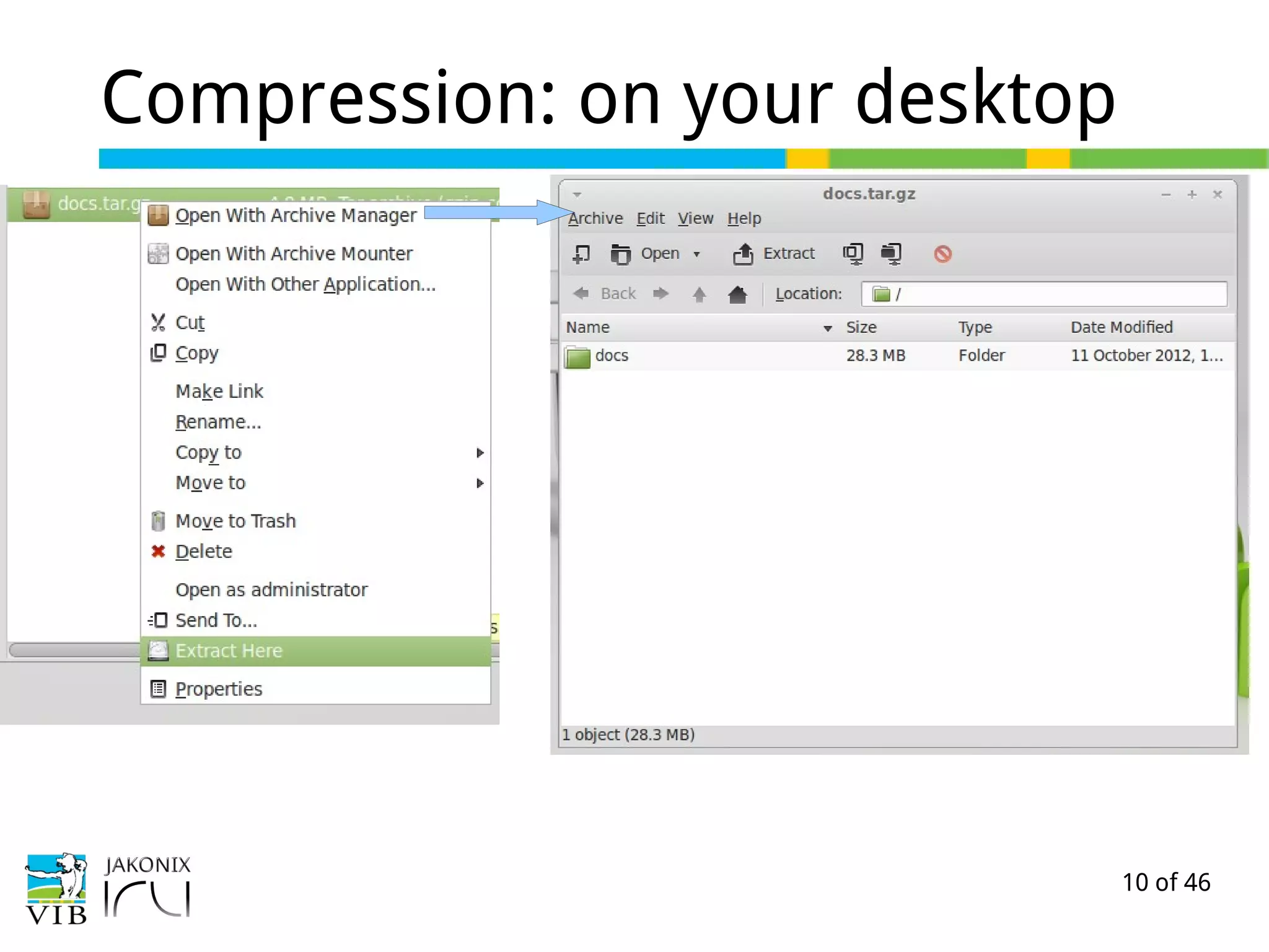 10 of 46
Compression: on your desktop
 