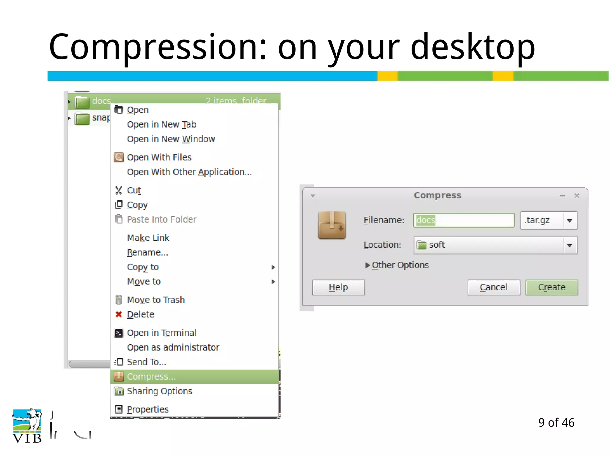 9 of 46
Compression: on your desktop
 