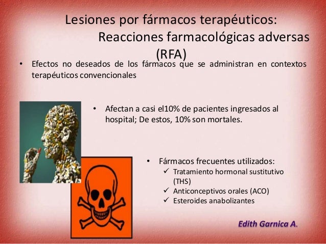 4. lesiones por fármacos terapéuticos 4. lesiones por fármacos terapéuticos
