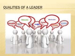 QUALITIES OF A LEADER
 