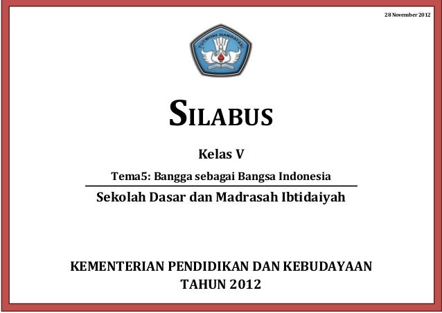 4. silabus kls 5 Tema bangga sebagai bangsa indonesia