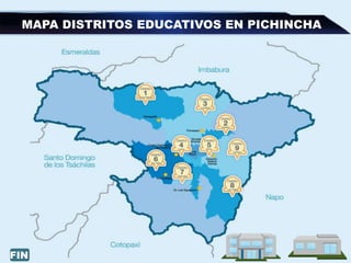 MAPA DISTRITOS EDUCATIVOS EN PICHINCHA
FIN
 