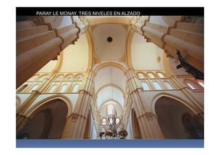 PARAY LE MONAY. TRES NIVELES EN ALZADO
 