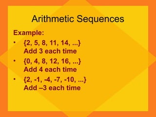 4.8 --arithmetic-sequences | PPT