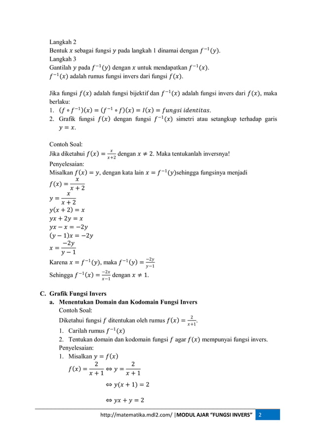 4. fungsi invers | PDF