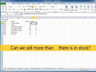 Can we sell more than there is in stock?
 