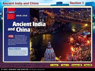 Ancient India and China Section 1 
 