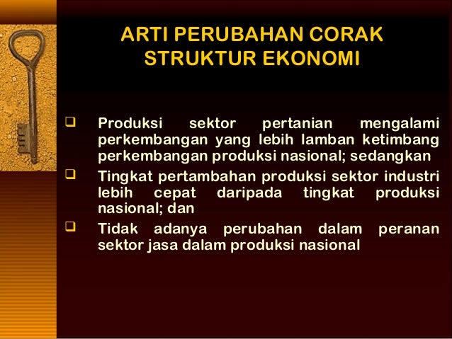 Perubahan Struktur Ekonomi Indonesia Perekonomian Indonesia Bab 4