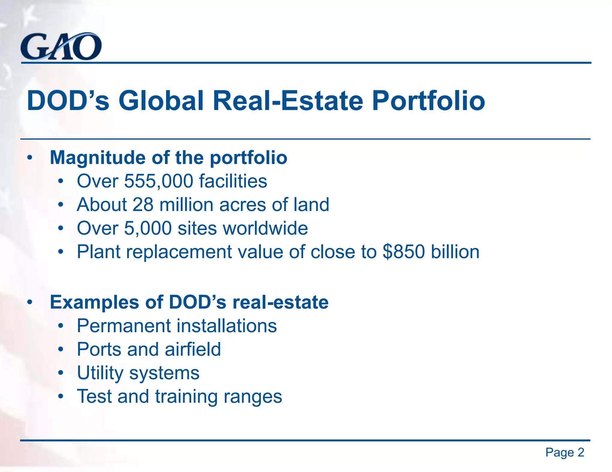 Brian Lepore The Evolving Threats GAO's Report on DOD's Infrastructure Adaptation for Climate