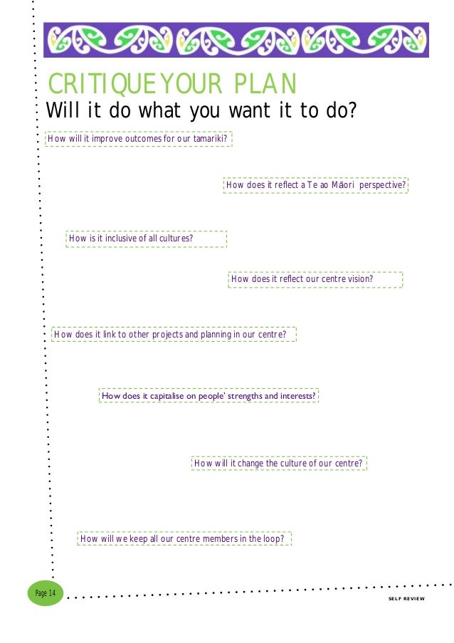 Self Review Workbook