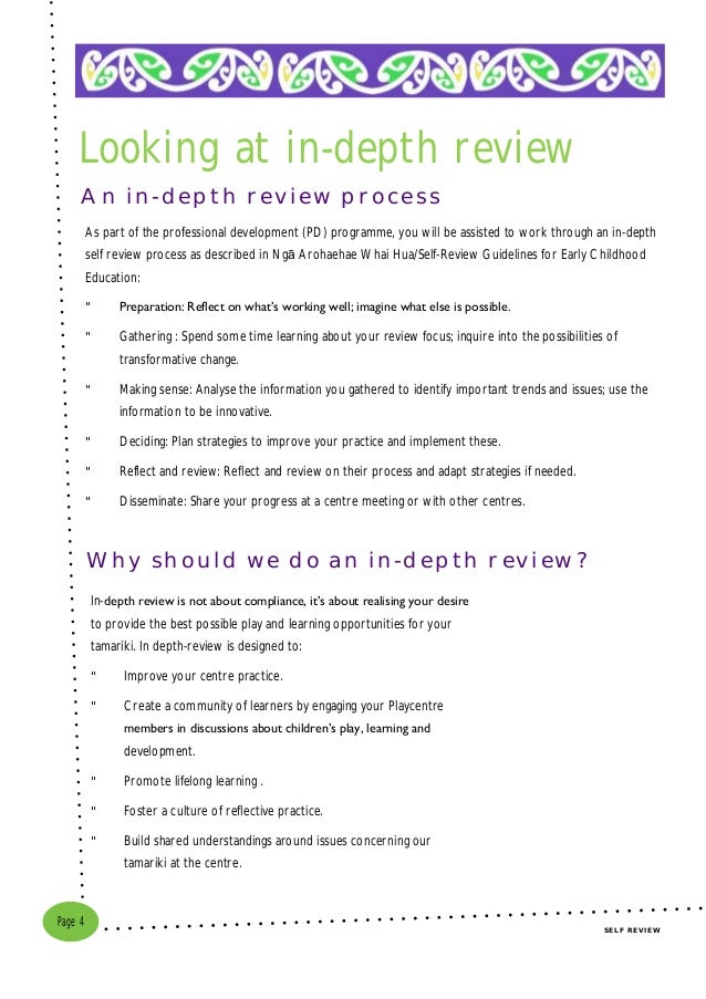 Self review workbook