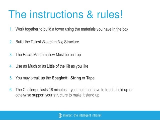 marshmallow challenge instructions the collaboration challenge marshmallow challenge instructions the collaboration challenge