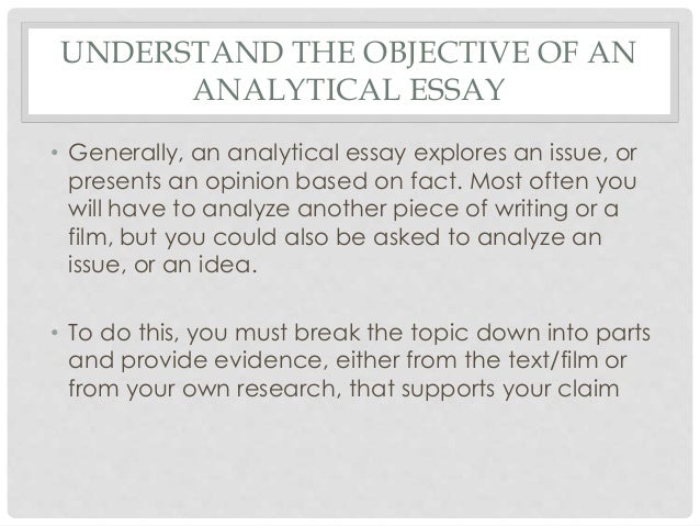 analytical essay slideshare