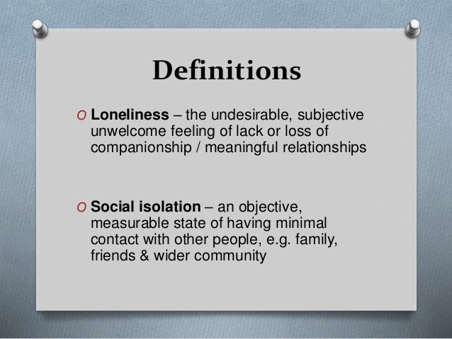 the isolating loneliness of chronic
