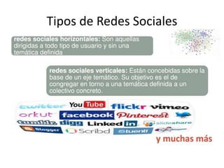 Tipos de Redes Sociales
 
