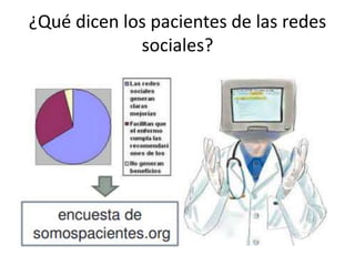 ¿Qué dicen los pacientes de las redes
sociales?
 