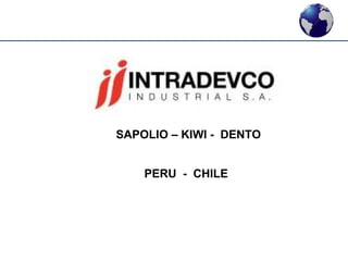 SAPOLIO – KIWI - DENTO 
PERU - CHILE 
 