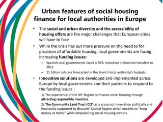 Charlotte Boulanger- Local innovations to social housing finance