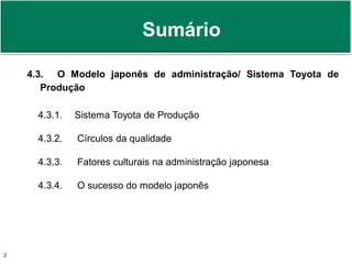 O modelo japonês de administração | PDF