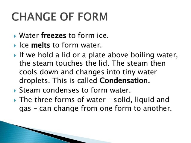 4 solids liquids and gases what is water in the form of gas