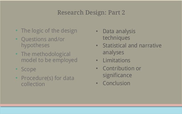 what is the importance of research design brainly