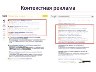 Контекстная реклама 
 
