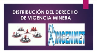 DISTRIBUCIÓN DEL DERECHO 
DE VIGENCIA MINERA 
 