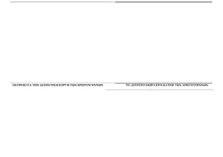 ΣΚΕΨΕΙΣ ΓΙΑ ΤΗΝ ΔΕΣΠΟΤΙΚΗ ΕΟΡΤΗ ΤΩΝ ΧΡΙΣΤΟΥΓΕΝΝΩΝ ΤΟ ΔΕΥΤΕΡΟ ΜΩΡΟ ΣΤΗ ΦΑΤΝΗ ΤΩΝ ΧΡΙΣΤΟΥΓΕΝΝΩΝ 
 