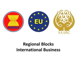 Regional Blocks 
International Business 
 
