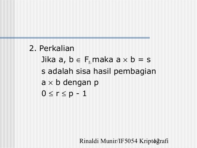 4.landasan matematika untuk kriptografi xx