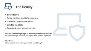Small Budget, Big Defense: Free and Low-Cost Cybersecurity Tools for ...