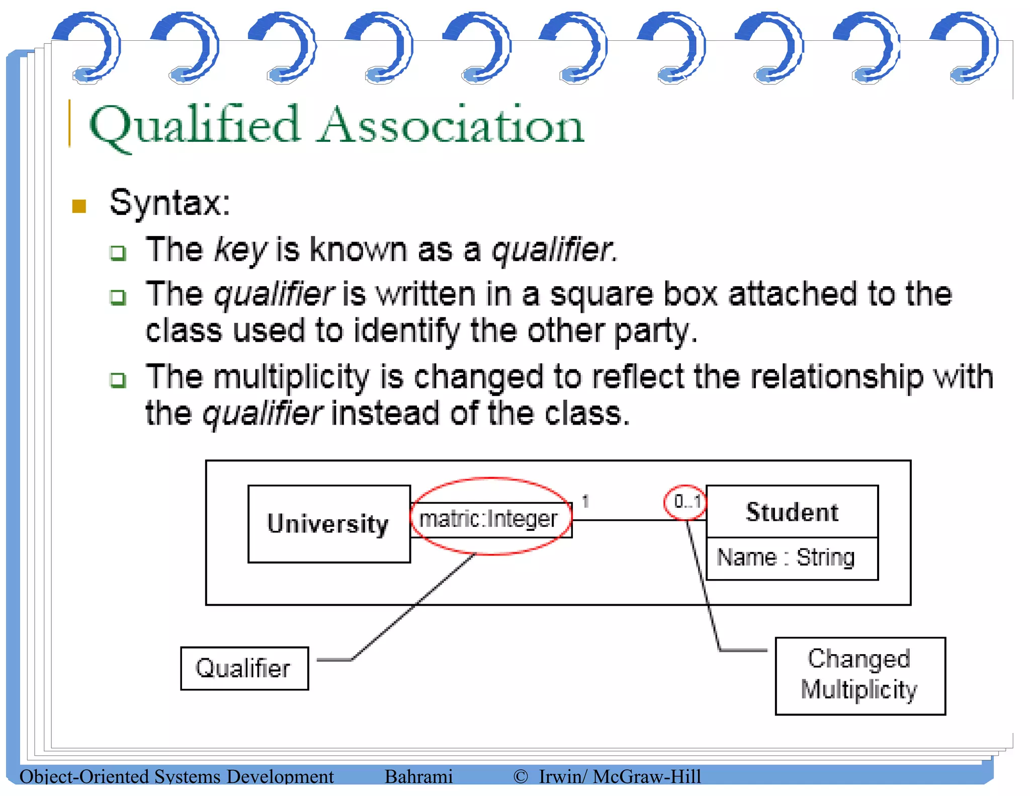 Object-Oriented Systems Development Bahrami © Irwin/ McGraw-Hill
 