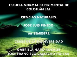 ESCUELA NORMAL EXPERIMENTAL DE
COLOTLÁN JAL.
CIENCIAS NATURALES.
JOSÉ LUIS PINEDO.
3er SEMESTRE.
 