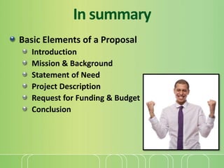 4. grantseeking basic elements of a grant | PPTX