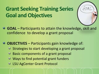 4. grantseeking basic elements of a grant | PPTX