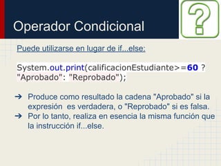 4.instrucciones de control en java | PDF