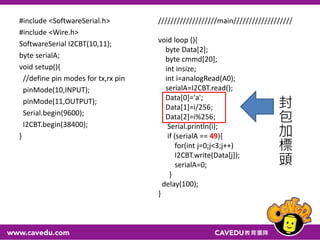 紅外線
紅外線是目前最常見的一種無線通訊，普遍使
用在家電以及玩具產品，如電視、音響、錄放
影機、冷氣機、DVD、MP3 Player、遙控車
等。紅外線遙控之所以被大量採使用，主要是
因為紅外線裝置體積小、成本低、耗電少及硬
體設計容易。
 