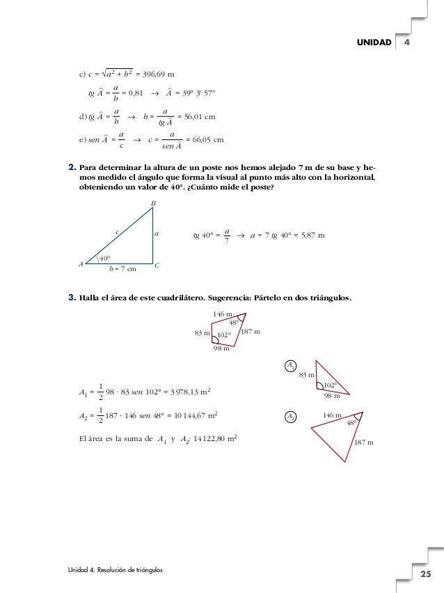 4 Resolver Triangulos