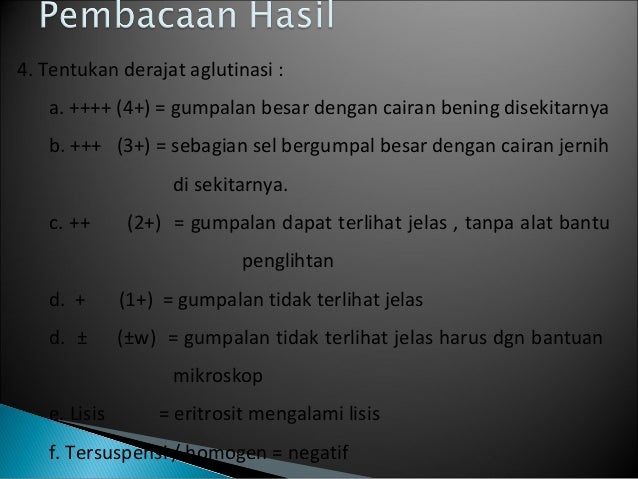 Transfusi Darah 4. penetapan golongan darah ABO dan Rhesus