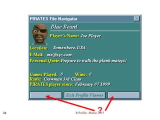 ?26 R.Polillo -Marzo 2015
 