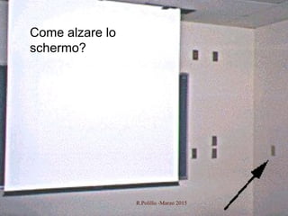 Esempio
6
Come alzare lo
schermo?
R.Polillo -Marzo 2015
 